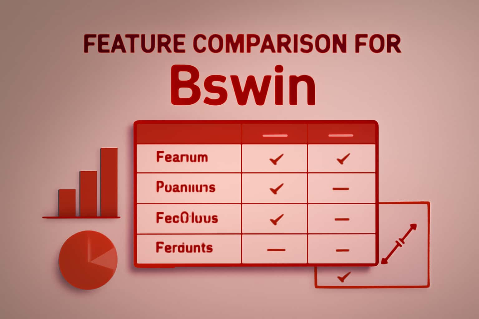 An informative representation of the Bswin feature comparison.