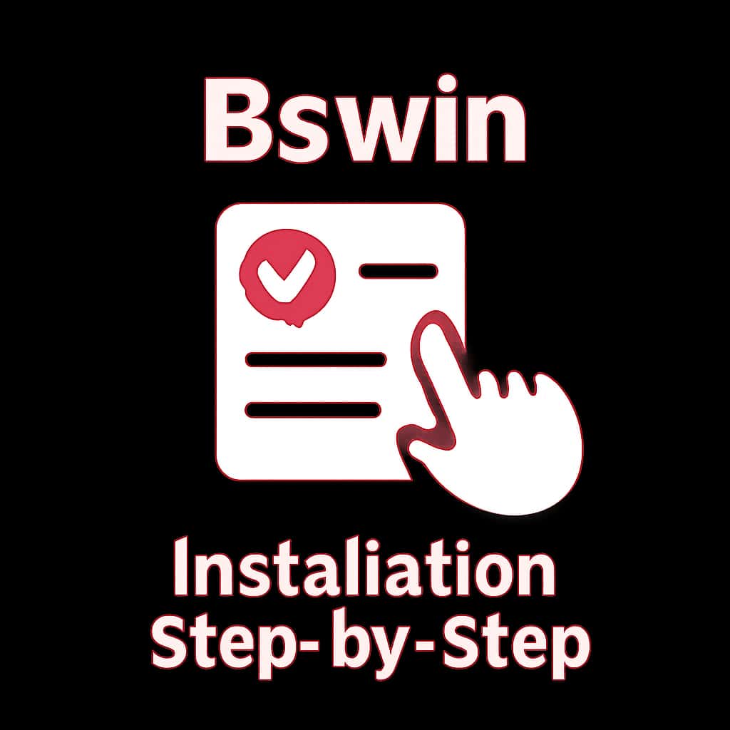 Icon representing the Bswin installation guide.