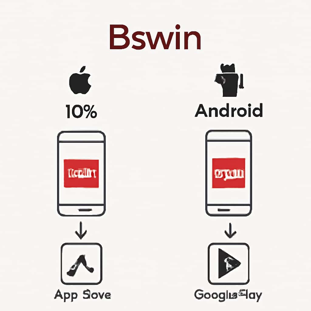 Diagram illustrating the installation steps for Bswin on different platforms.