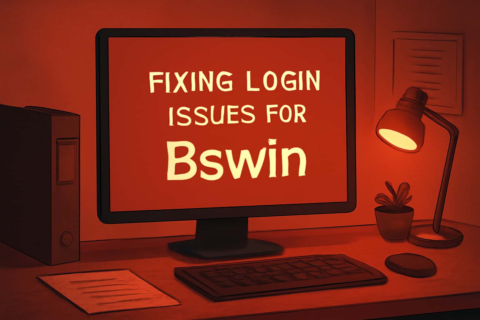 Informational image about fixing login issues for Bswin.